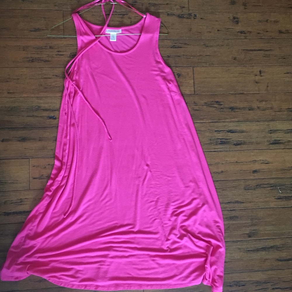Pink motherhood maternity swing dress